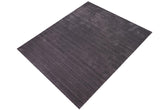 handmade Modern Grass Black Gray Hand-made RECTANGLE 100% WOOL area rug 9x12